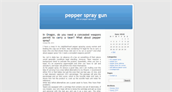 Desktop Screenshot of epepperspraygun.com