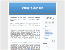 Tablet Screenshot of epepperspraygun.com